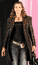 woman in Black/Brown/Gold Paisley brocade coat